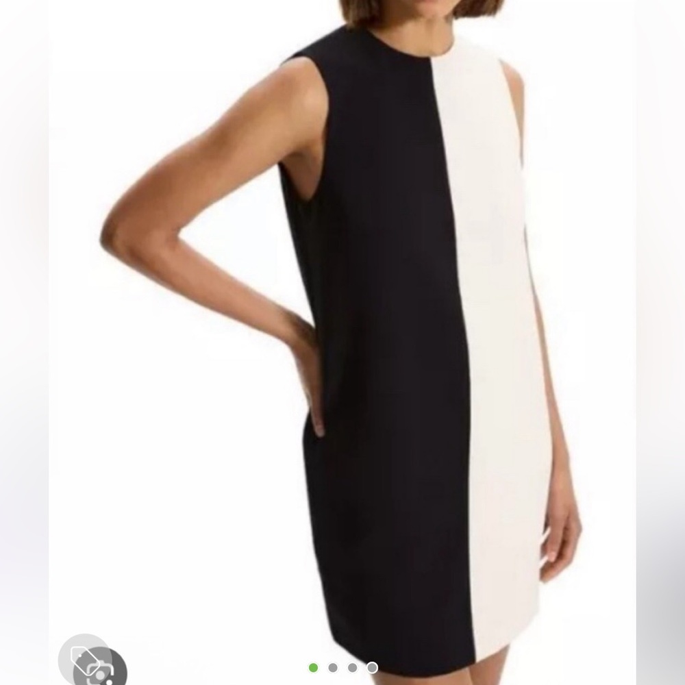 Theory Split Shift Admiral Crepe Dress